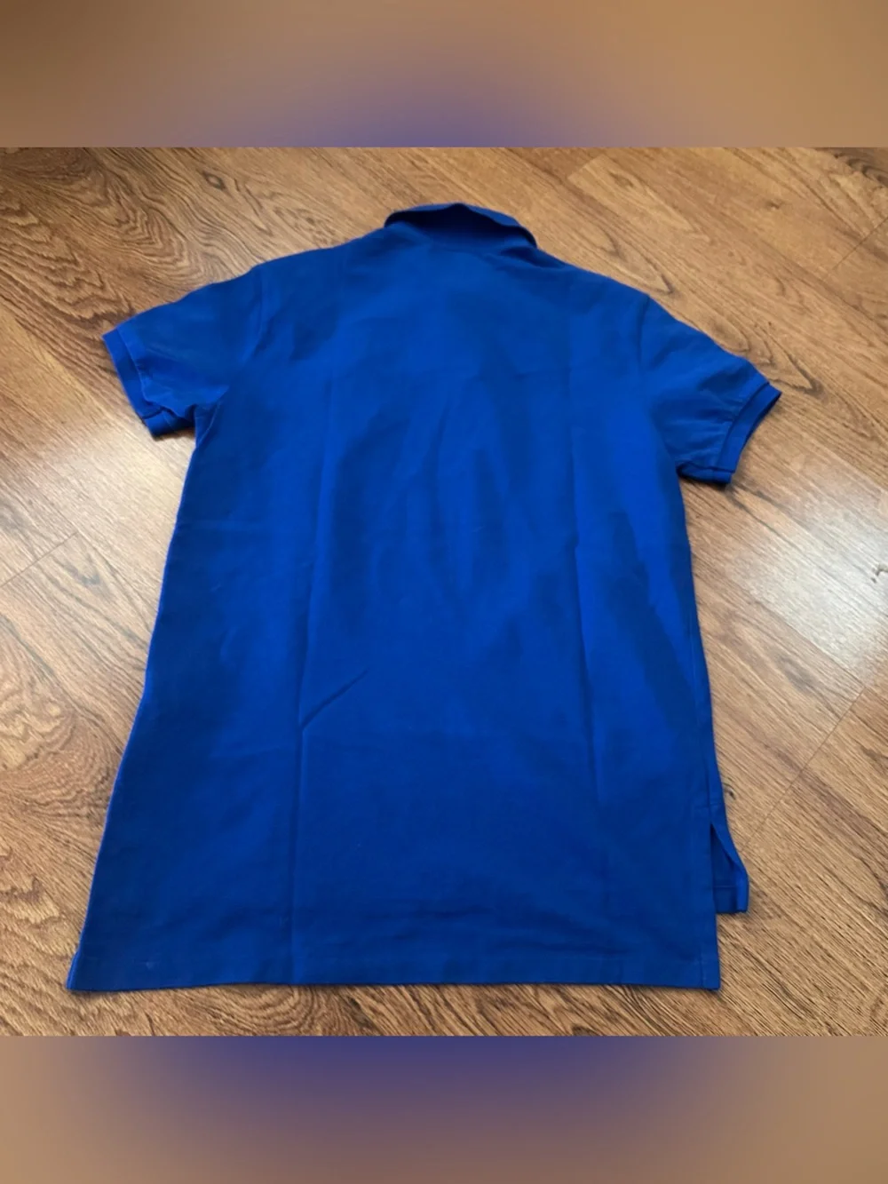 Ralph Lauren Men’s Royal Blue Polo Black Pony short sleeve custom fit medium
